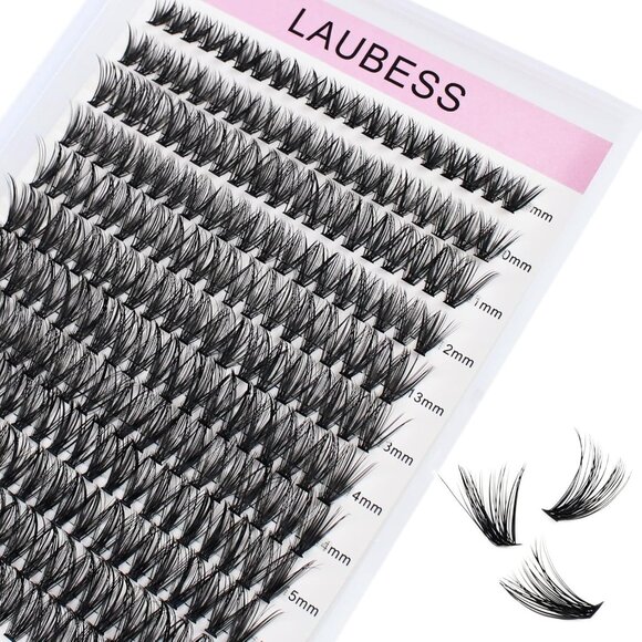 240 pcs DIY Faux Mink Cluster Lashes 40D D Curl Mixed Tray - Elegant Extensions - Picture 1 of 7